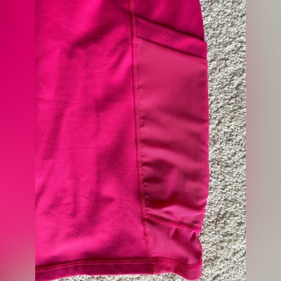 Fabletics Powerhold hot pink high waist spandex-blend shorts w/ pockets - Picture 6 of 8